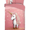 Pure kinderdekbedovertrek Sparkles unicorn - microvezel - eenpersoons (140x220 + 60x70 cm)