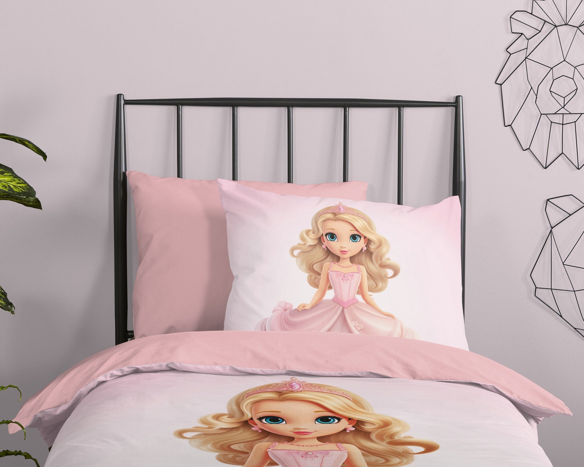Kinderdekbedovertrek Bella - Microvezel - 1-persoons (140x220 + 60x70 cm)