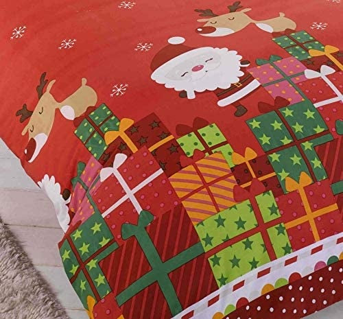 Kerst dekbedovertrek Dear Santa - polykatoen - 1-persoons (135x200 + 50x75 cm)