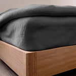 Hoeslaken Teddy fleece - antraciet