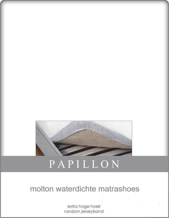 Waterdichte molton hoeslaken PU - 140x200 cm