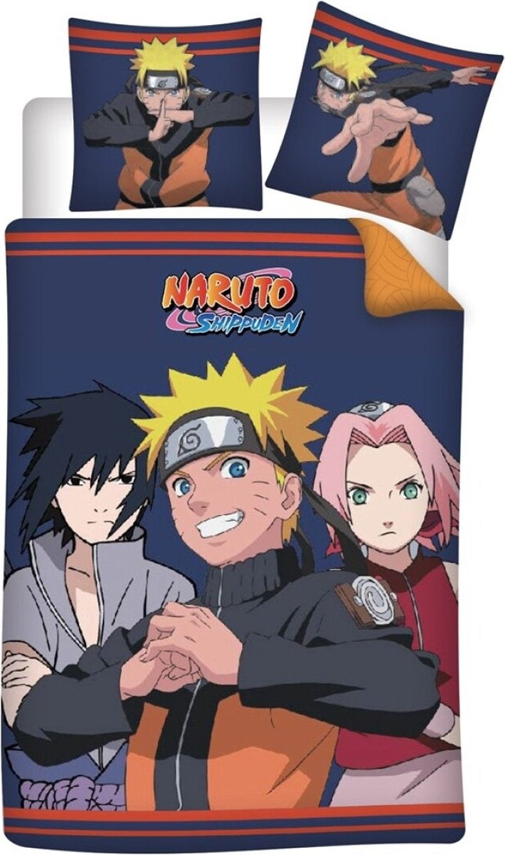 Naruto dekbedovertrek Shippuden - microvezel - 1-persoons (140x200 + 65x65 cm)