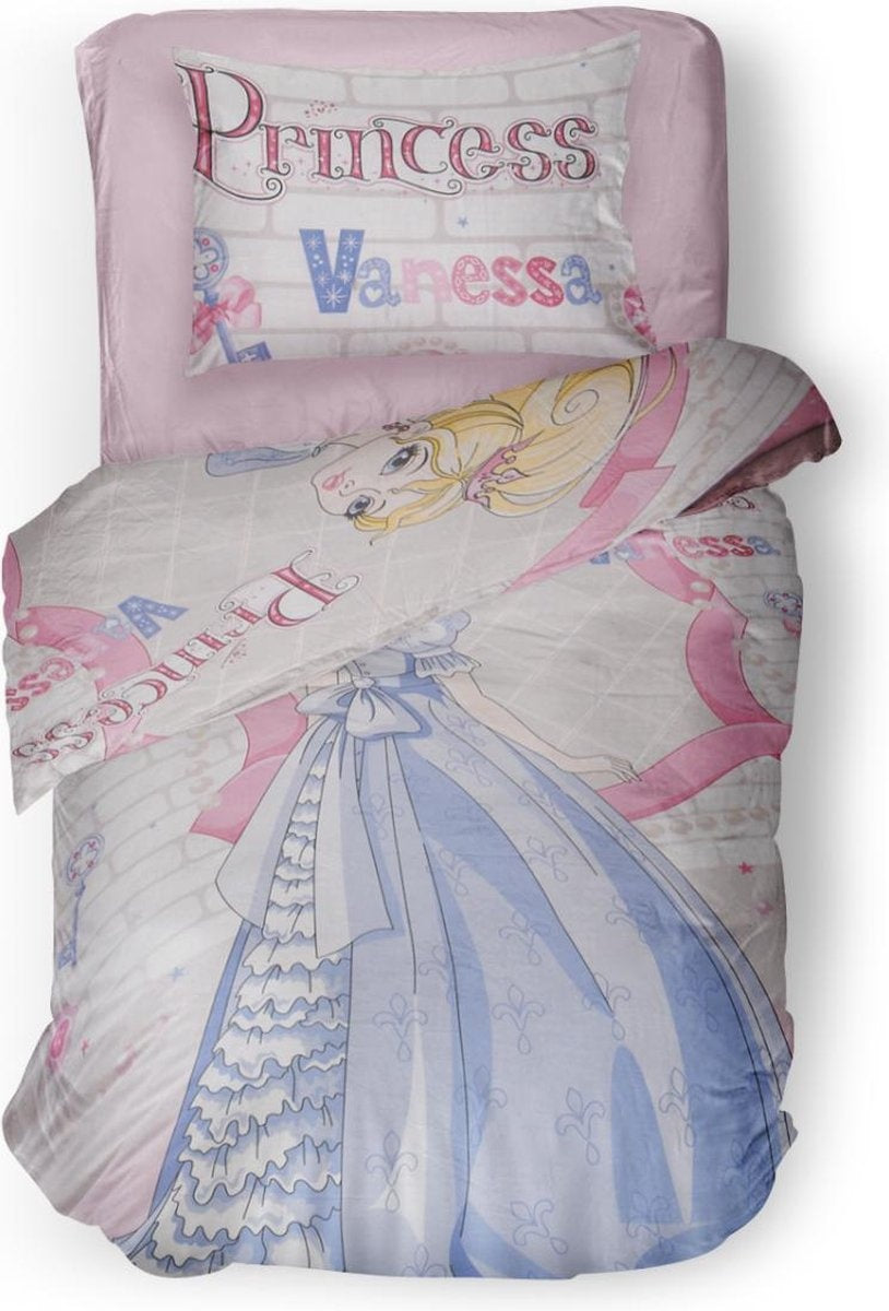 Kinderdekbedovertrek Crown - Katoen - eenpersoons (140x220+60x70 cm)