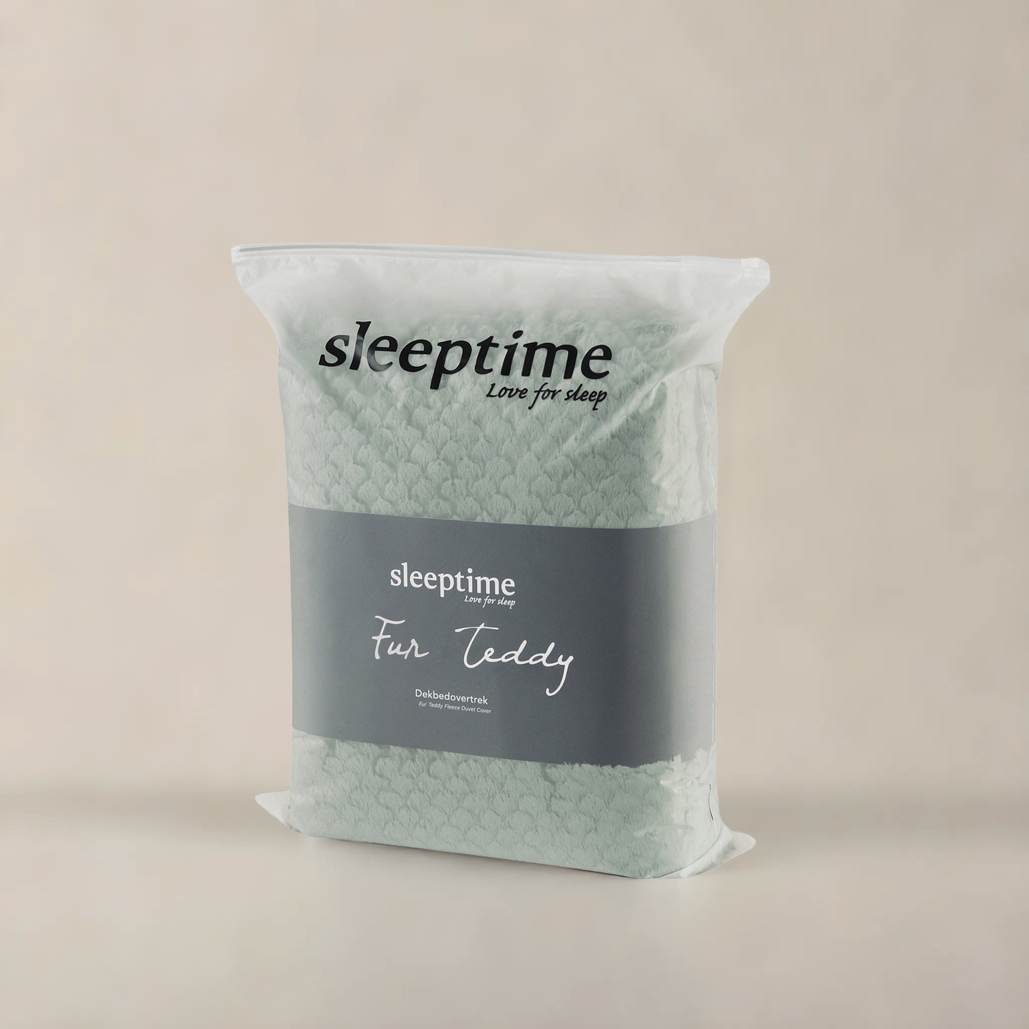 Teddy dekbedovertrek onderkant microvezel Fur - groen