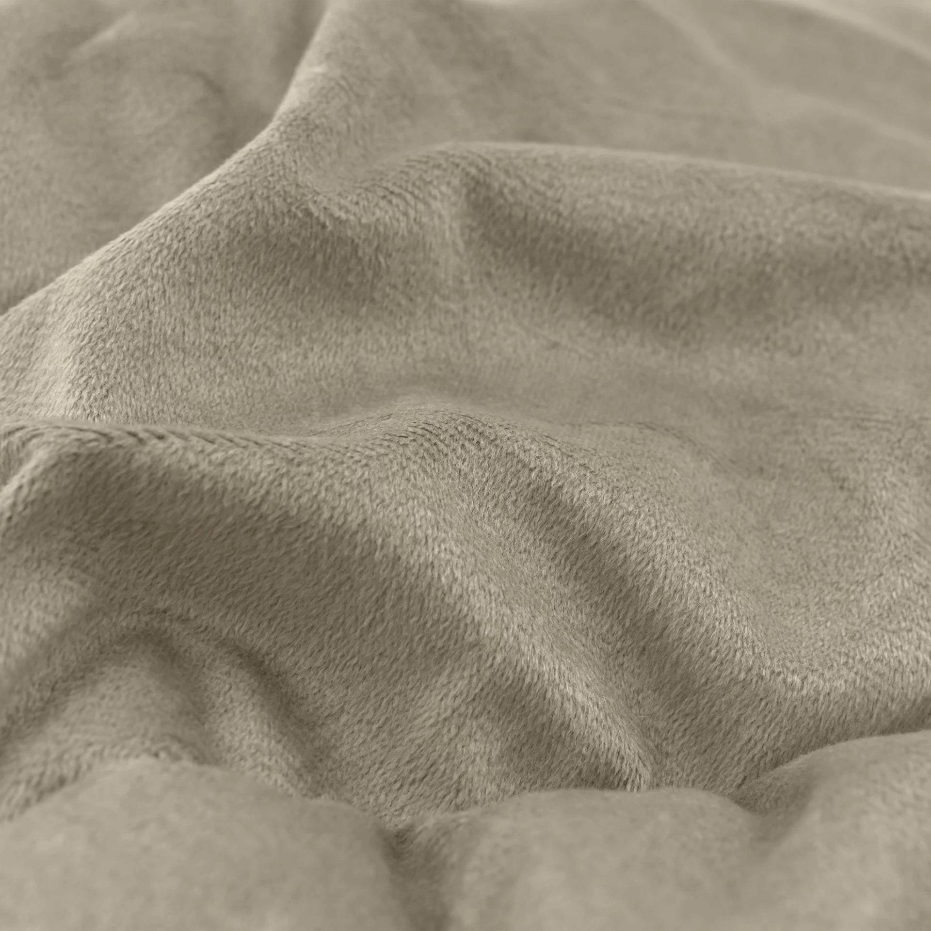 Sleeptime Lazy Velvet dekbed zonder overtrek inclusief kussensloop - Taupe/Grijs
