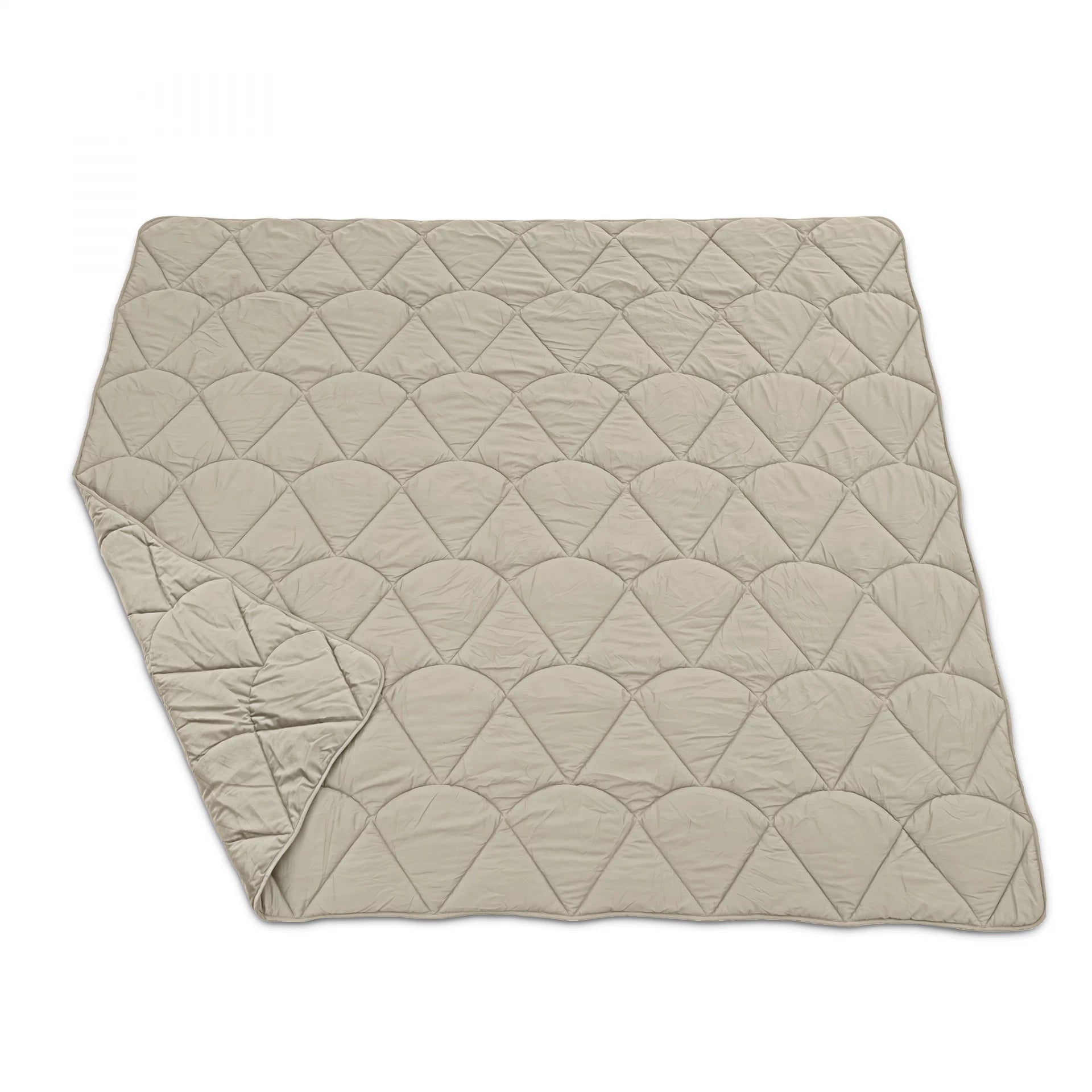 Sleeptime Lazy Velvet dekbed zonder overtrek inclusief kussensloop - Taupe/Grijs