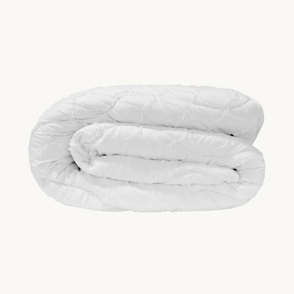 Decoware Easy dekbed zonder overtrek inclusief kussensloop - Tufted Curve - off white