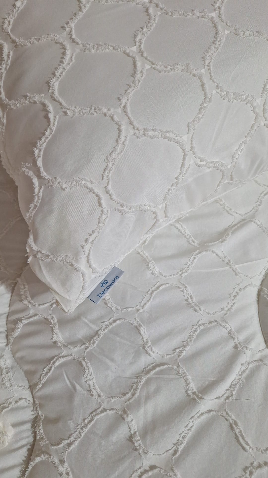 Decoware Easy dekbed zonder overtrek inclusief kussensloop - Tufted Curve - off white