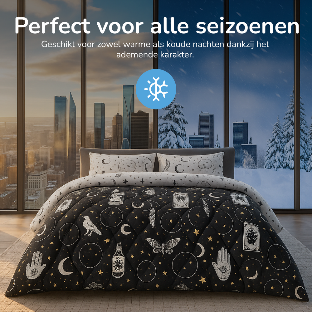 Decoware dekbed zonder overtrek incl. kussensloop - microvezel - Gothic Magic