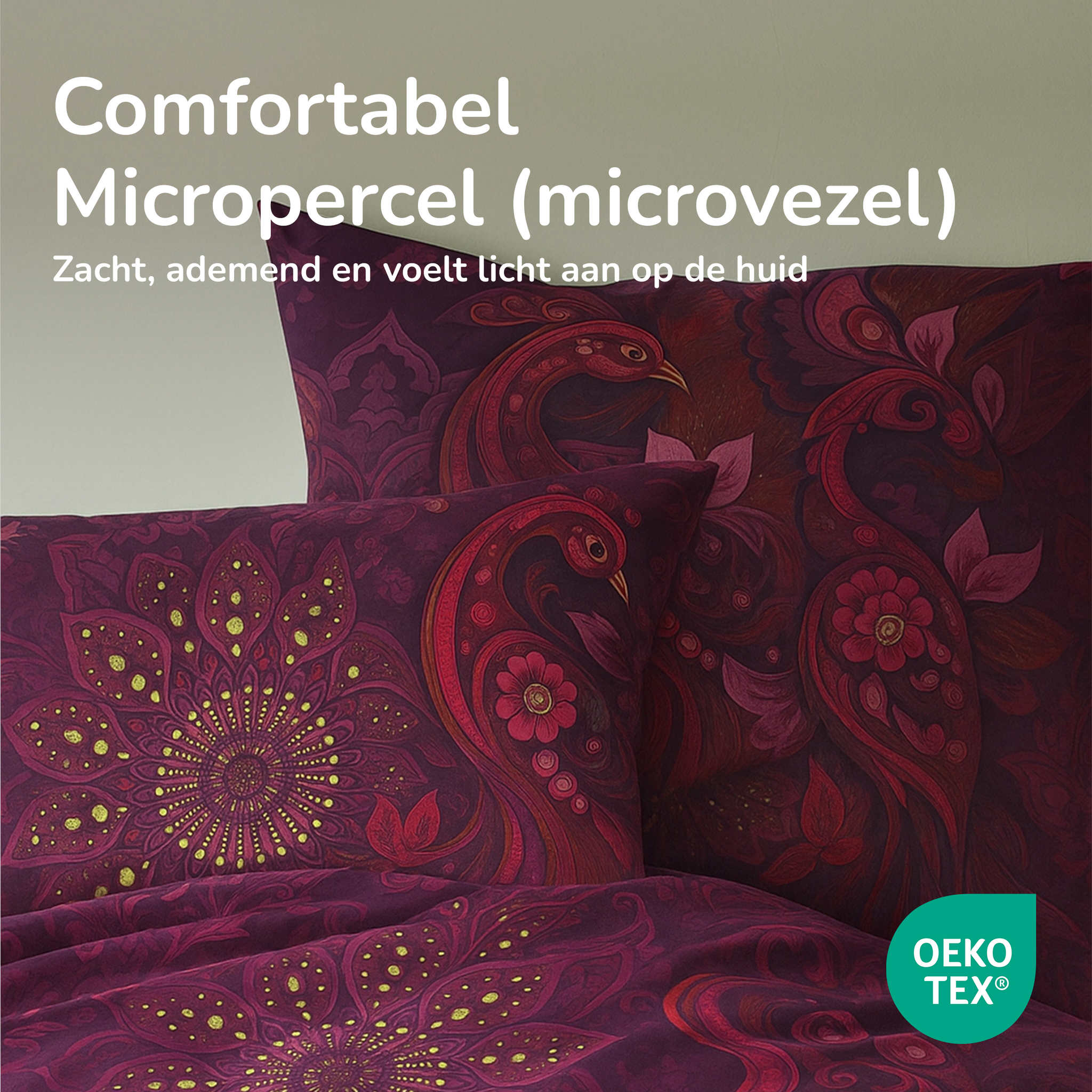 Decoware dekbed zonder overtrek inclusief kussensloop - Ornamental Elegance - microvezel