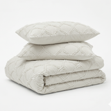 Decoware dekbed zonder overtrek incl. kussensloop - Tufted Curve - off white