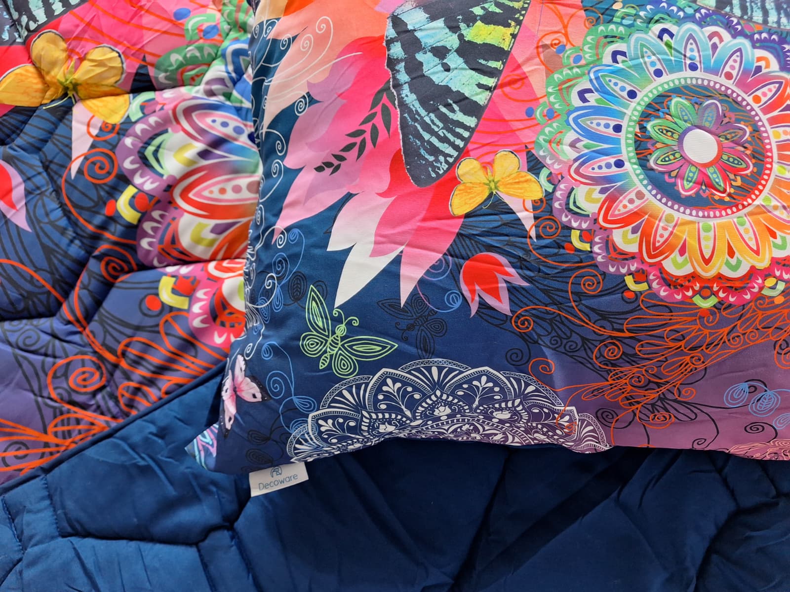 Decoware dekbed zonder overtrek inclusief kussensloop - Butterfly Kingdom - microvezel