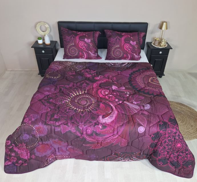 Decoware dekbed zonder overtrek inclusief kussensloop - Ornamental Elegance - microvezel