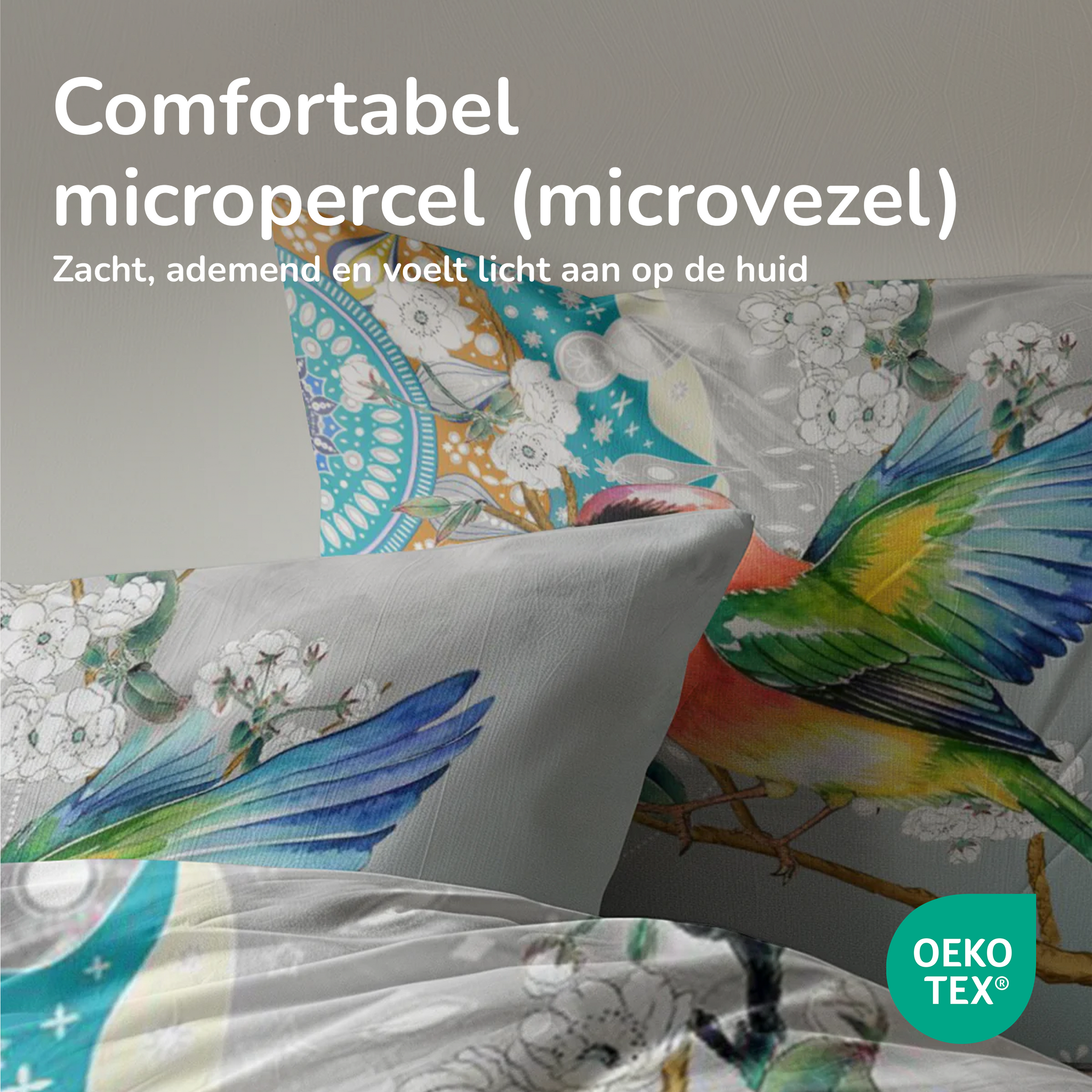Decoware dekbed zonder overtrek inclusief kussensloop - Whispering Breeze - microvezel