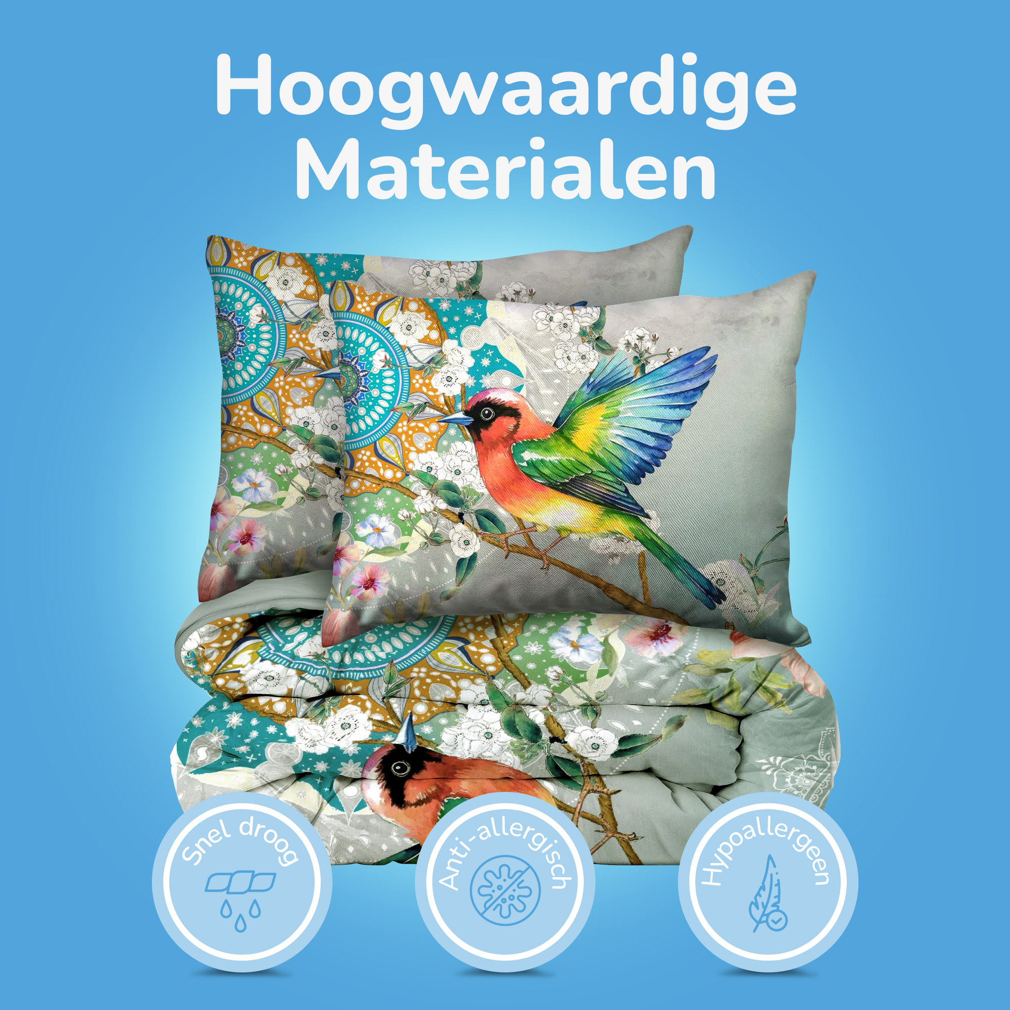 Decoware dekbed zonder overtrek inclusief kussensloop - Whispering Breeze - microvezel