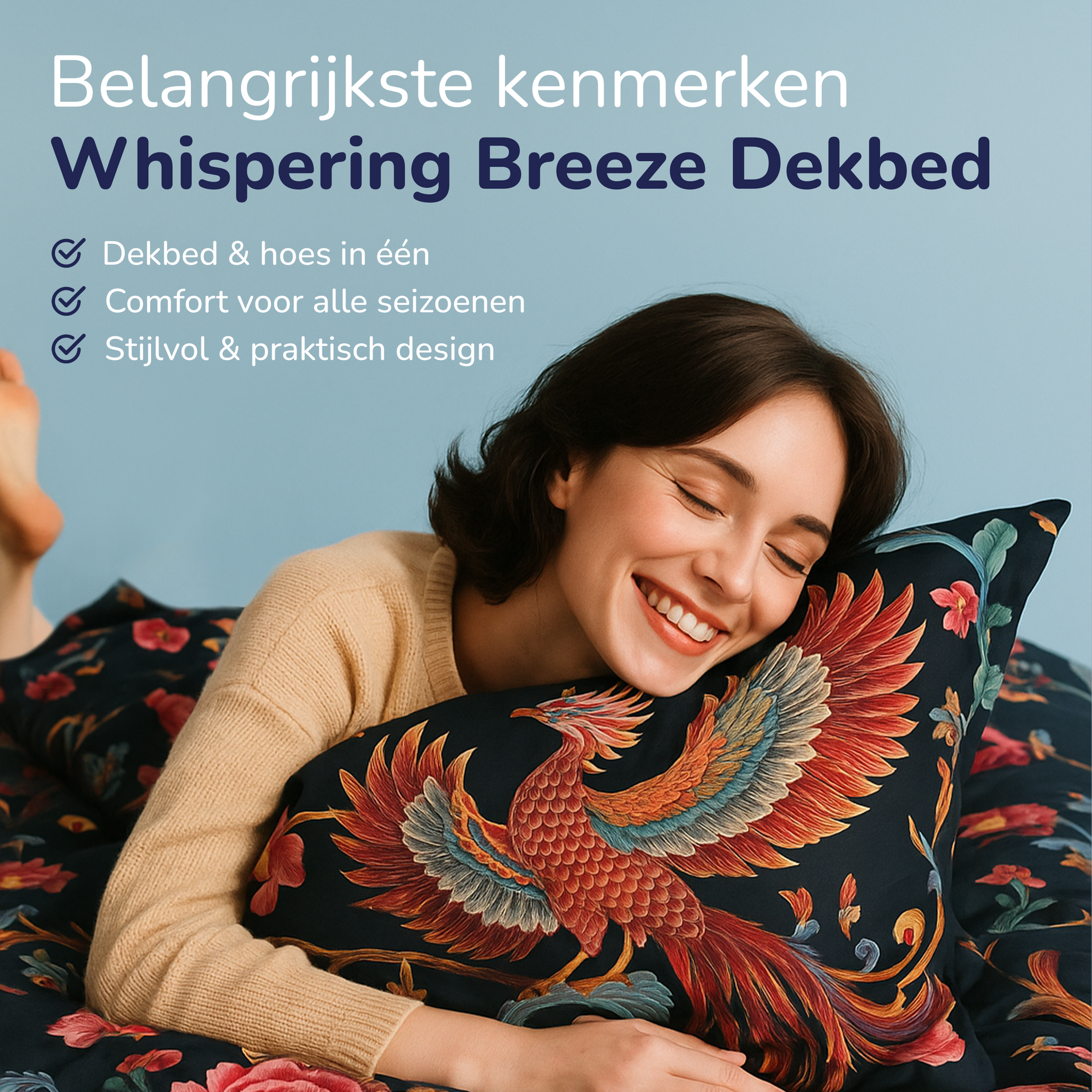 Decoware dekbed zonder overtrek inclusief kussensloop - Phoenix Bloom - microvezel