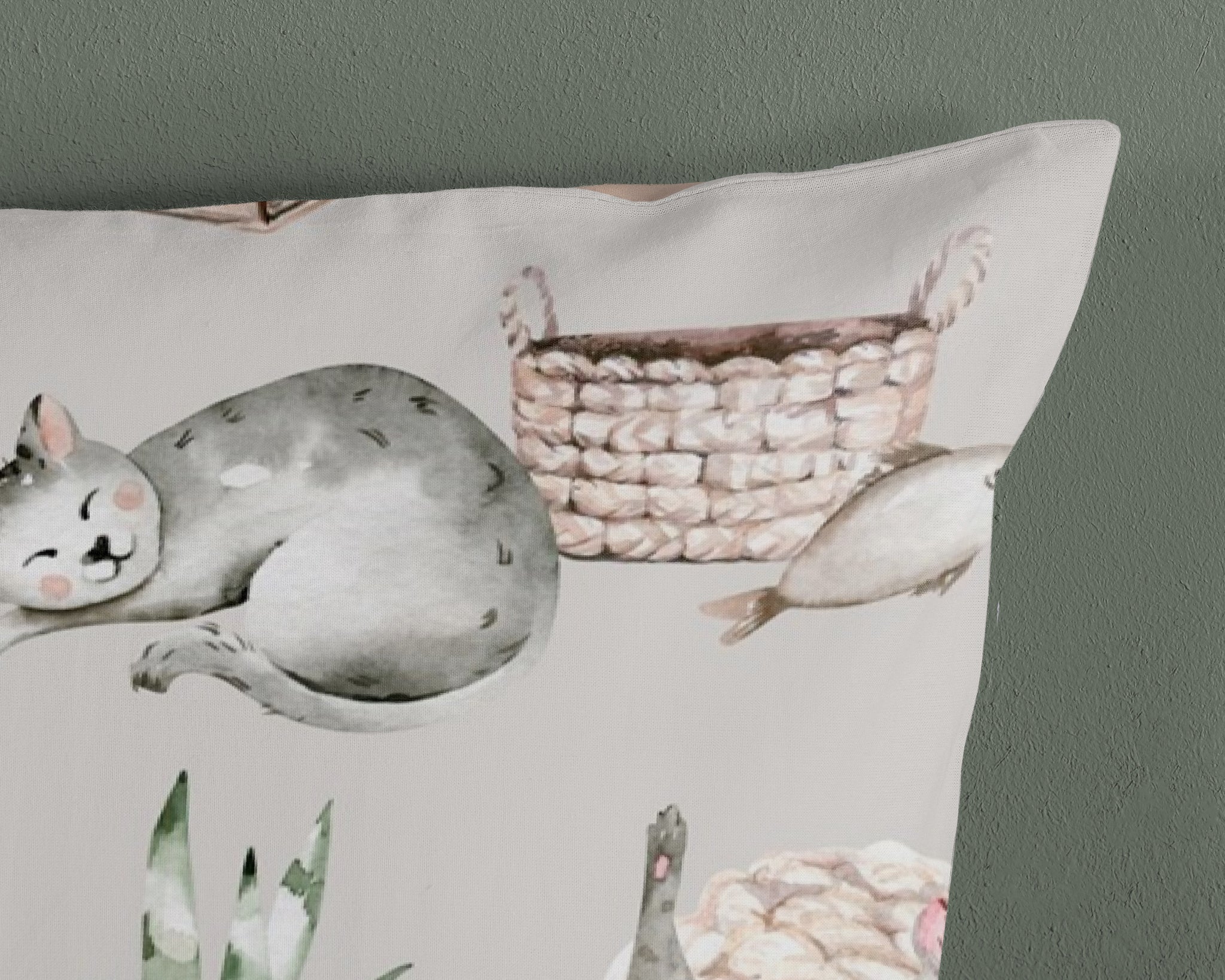 Kinderdekbedovertrek Catlife - Katoen - 1-persoons (140x220 + 60x70 cm)