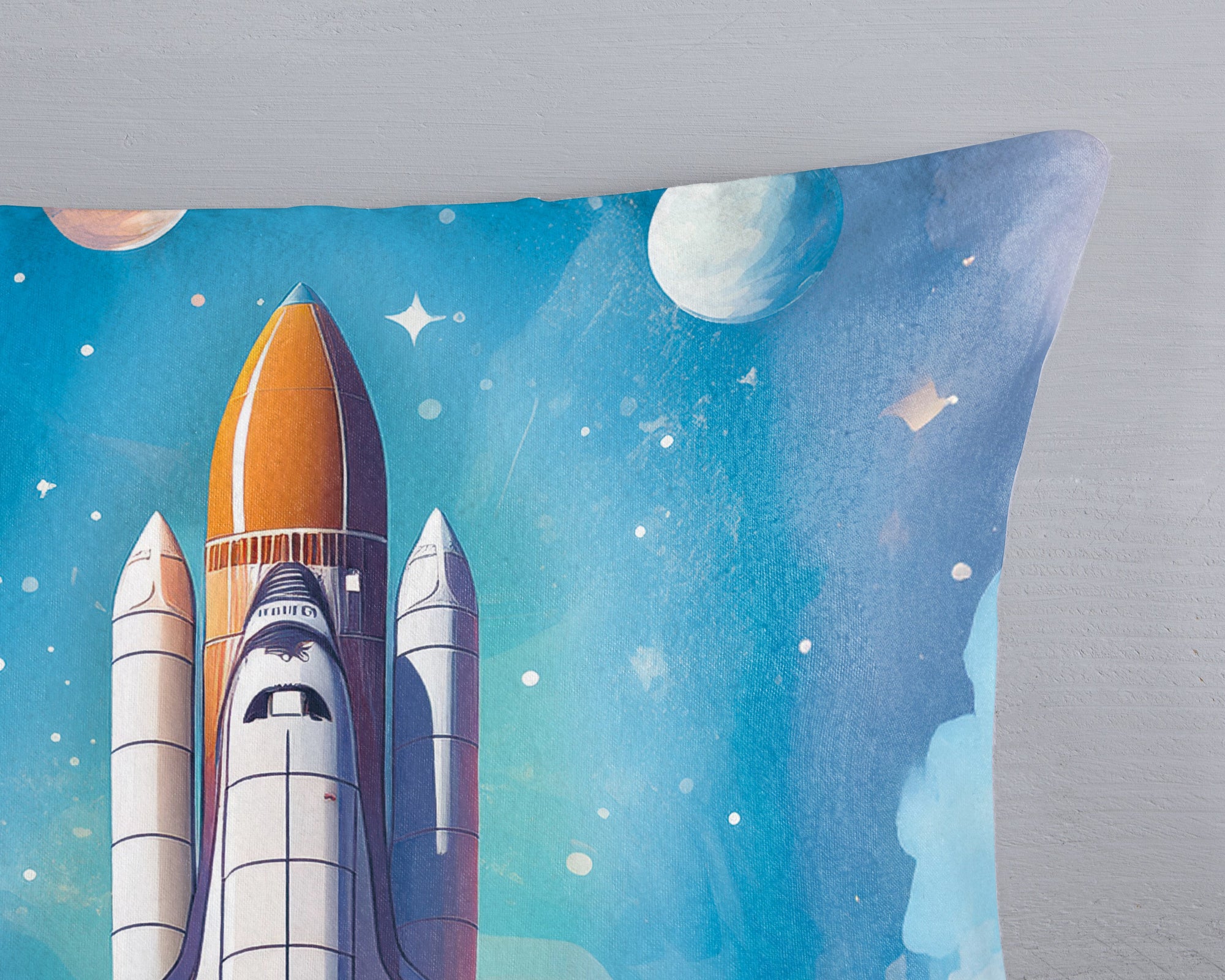 Good morning dekbedovertrek Fred Spaceshuttle - katoen - eenpersoons (140x220 + 60x70 cm)