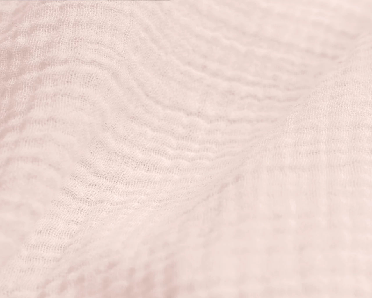 Mousseline dekbedovertrek - katoen - roze