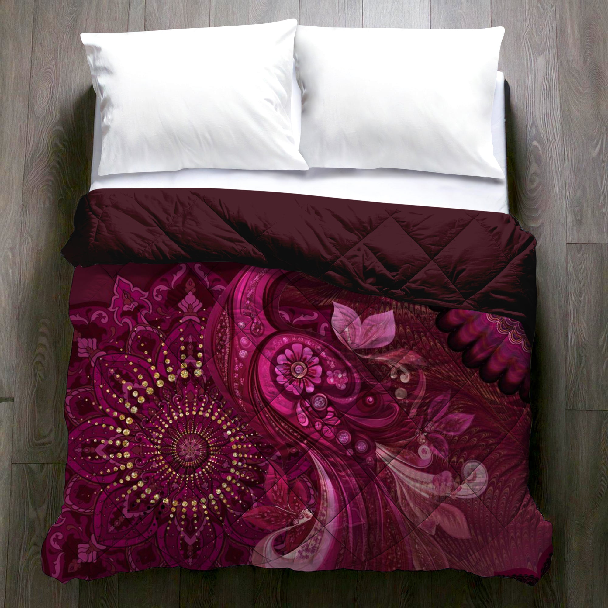 Decoware dekbed zonder overtrek inclusief kussensloop - Ornamental Elegance - microvezel