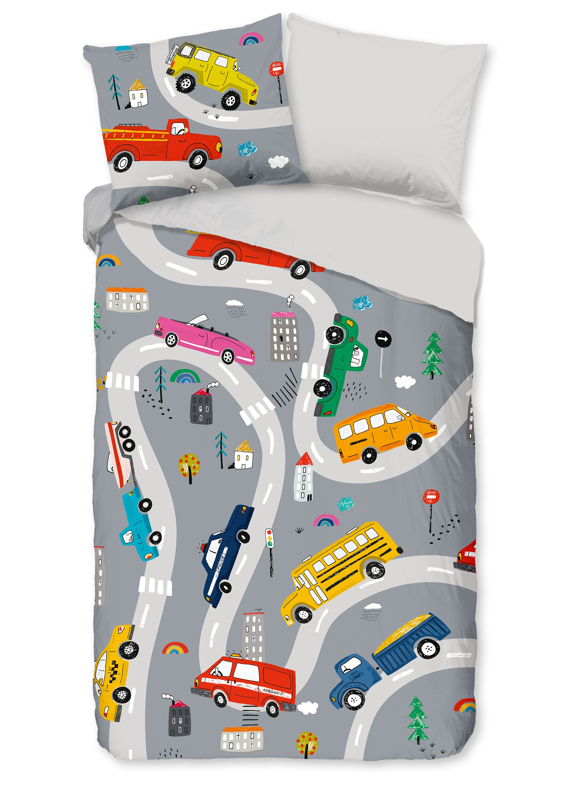 Pure kinderdekbedovertrek Voyage - microvezel - eenpersoons (140x220 + 60x70 cm)