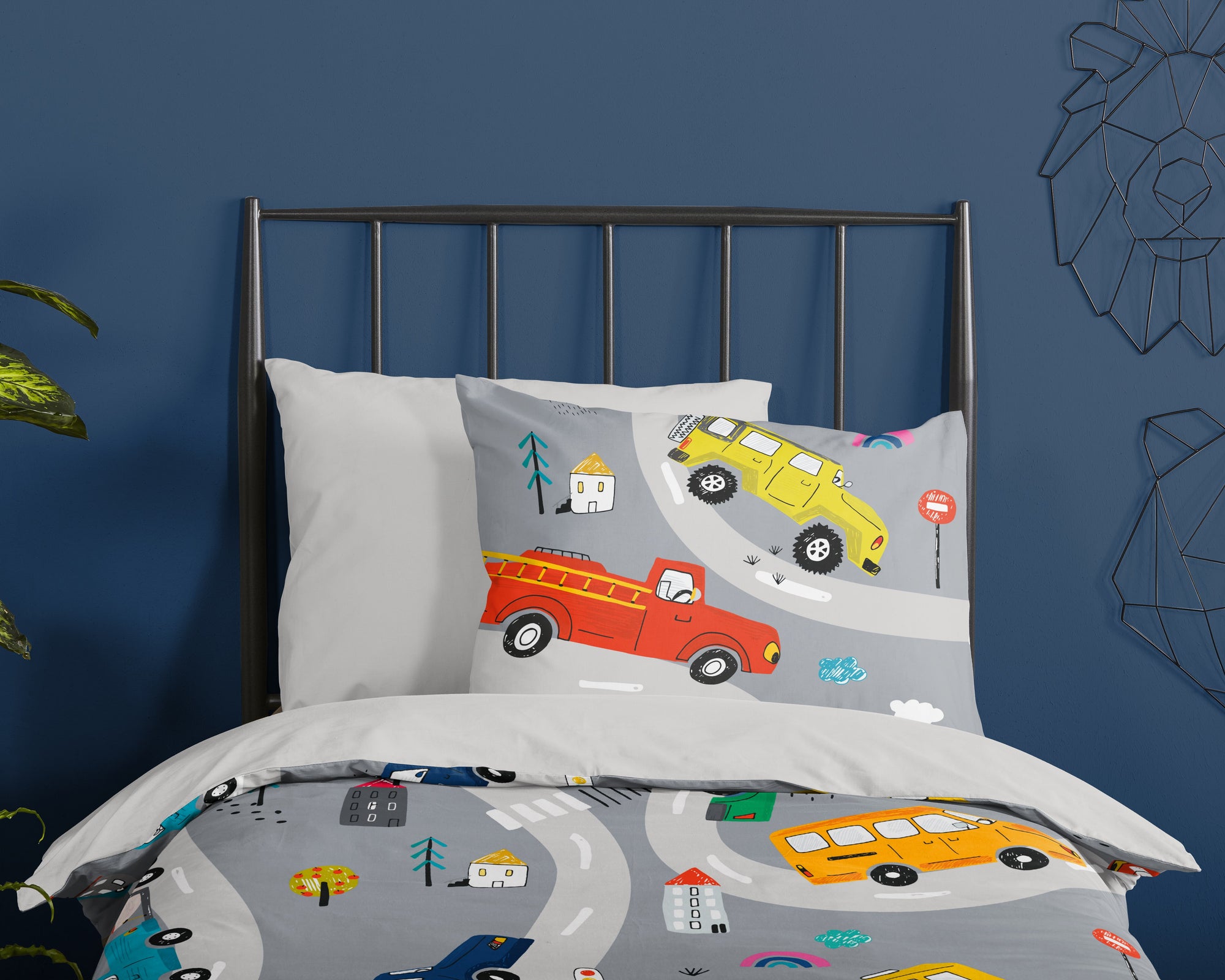 Pure kinderdekbedovertrek Voyage - microvezel - eenpersoons (140x220 + 60x70 cm)