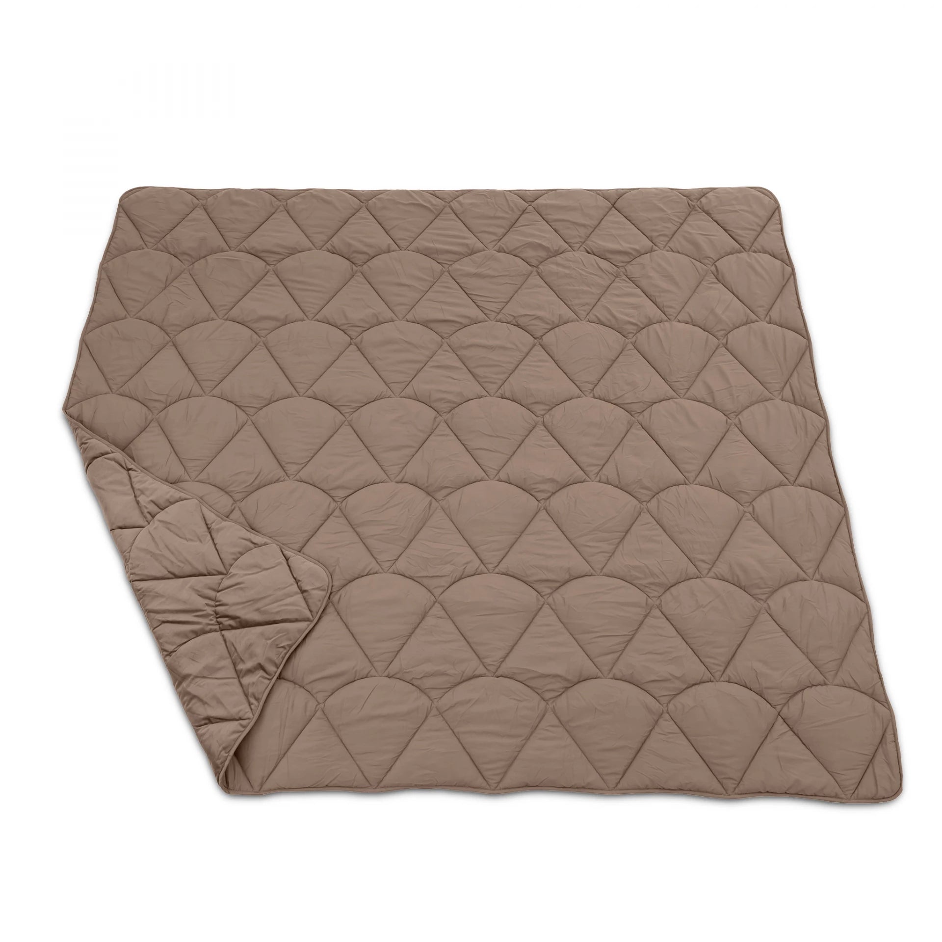 Sleeptime Lazy Velvet dekbed zonder overtrek inclusief kussensloop - Taupe/Bruin