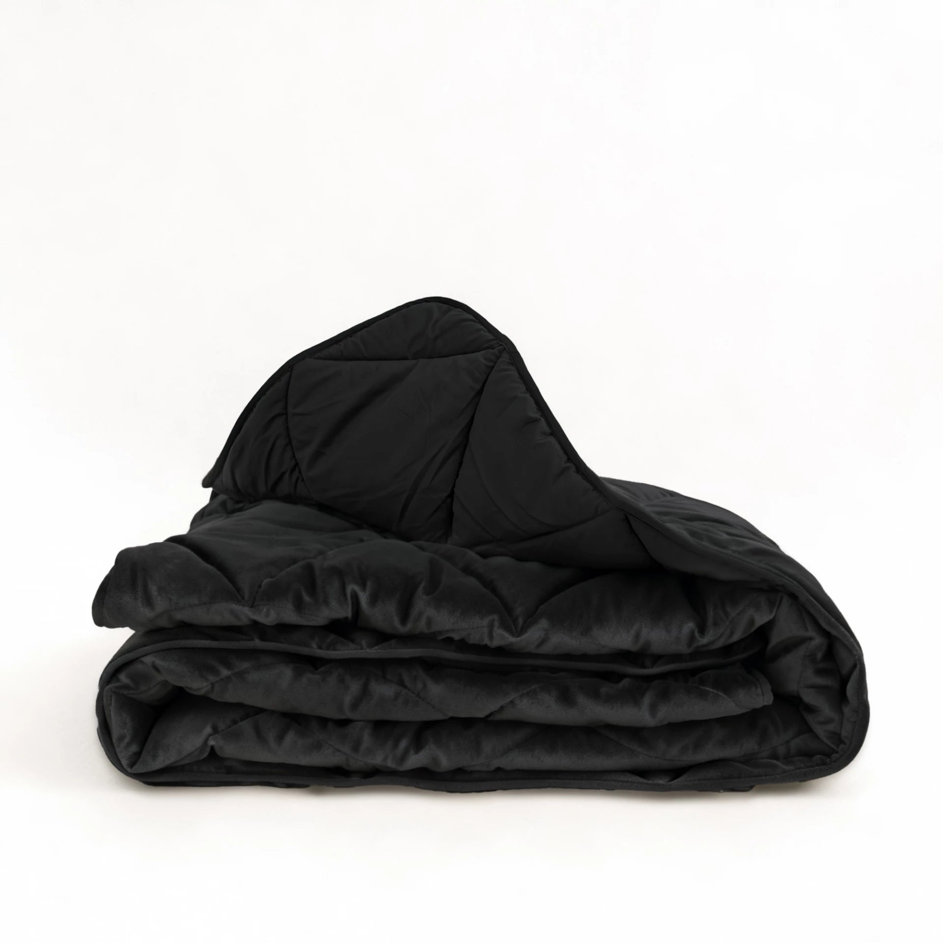 Sleeptime Lazy Velvet dekbed zonder overtrek - inclusief kussensloop - Zwart