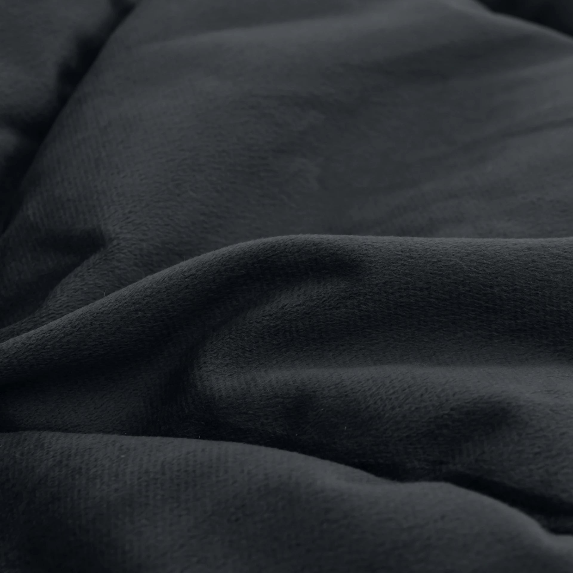 Sleeptime Lazy Velvet dekbed zonder overtrek - inclusief kussensloop - Zwart