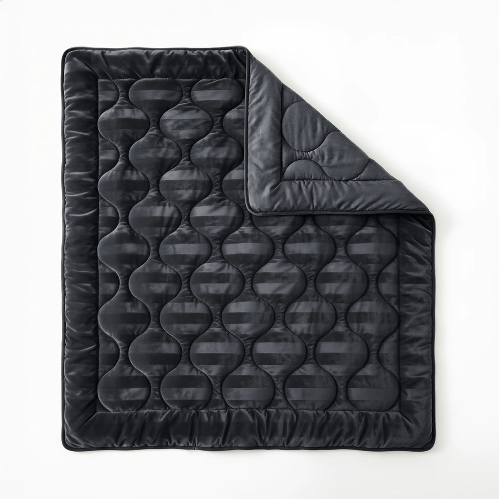 Sleeptime Lazy dekbed zonder overtrek Hotel Velvet excl. kussensloop - Antraciet - dekbed
