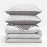 Sleeptime dekbed zonder overtrek incl. kussensloop - Beige/Grijs