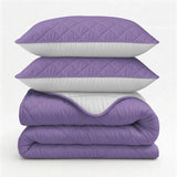 Sleeptime dekbed zonder overtrek incl. kussensloop - Lavendel/Beige