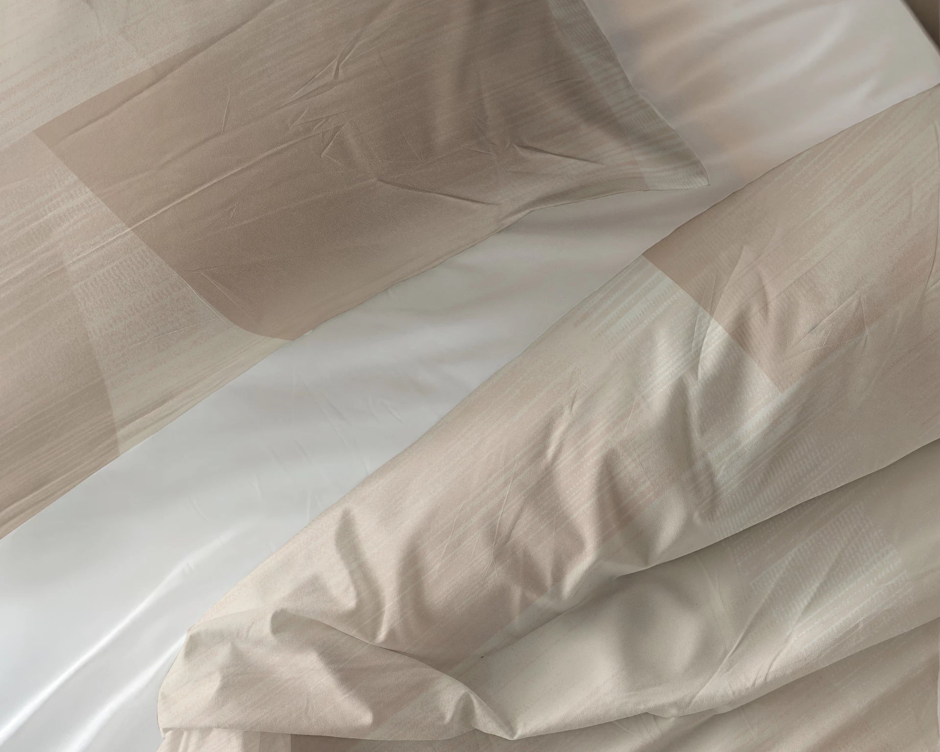 Sleeptime dekbedovertrek Blush Angles - Beige/Zand - Katoen