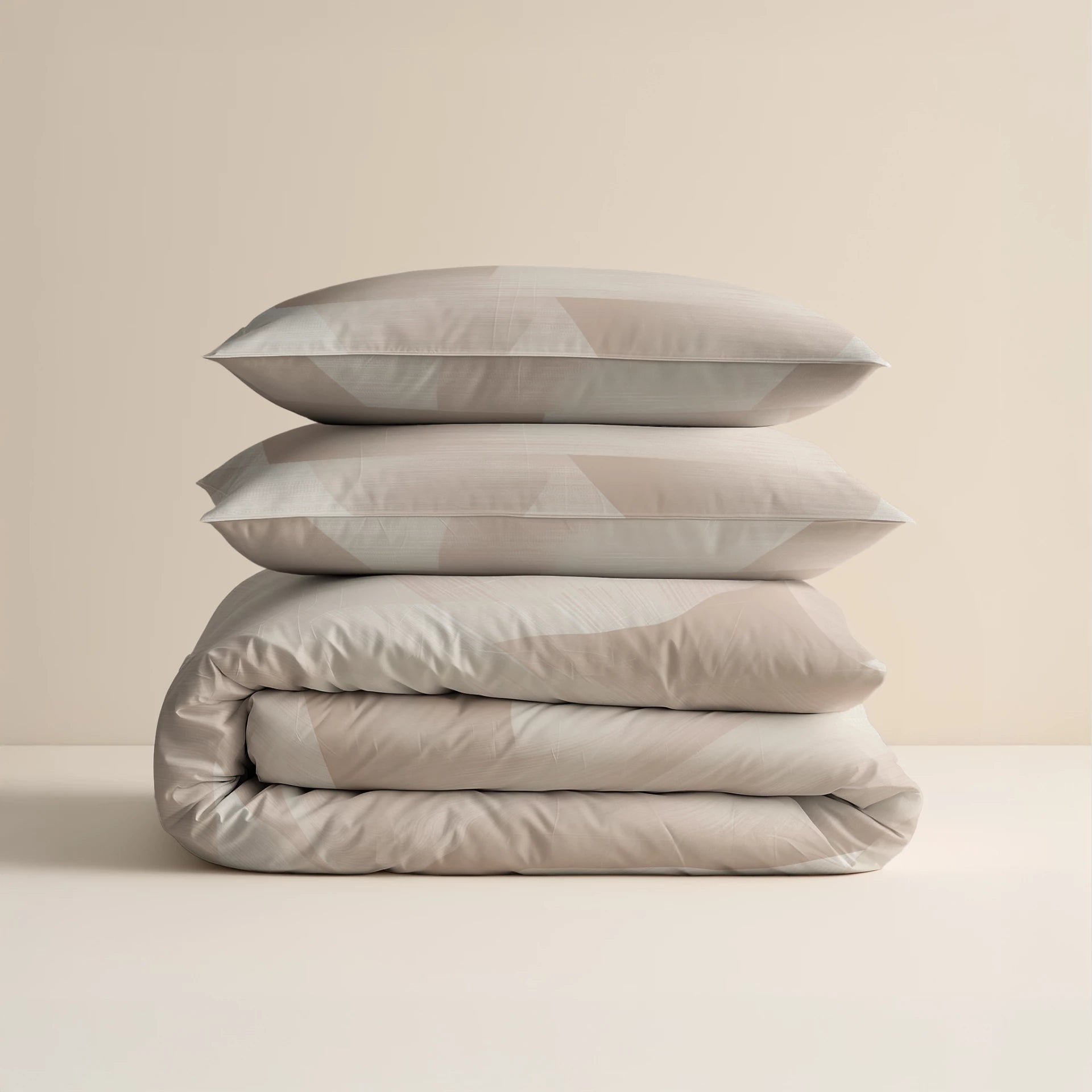 Sleeptime dekbedovertrek Blush Angles - Beige/Zand - Katoen