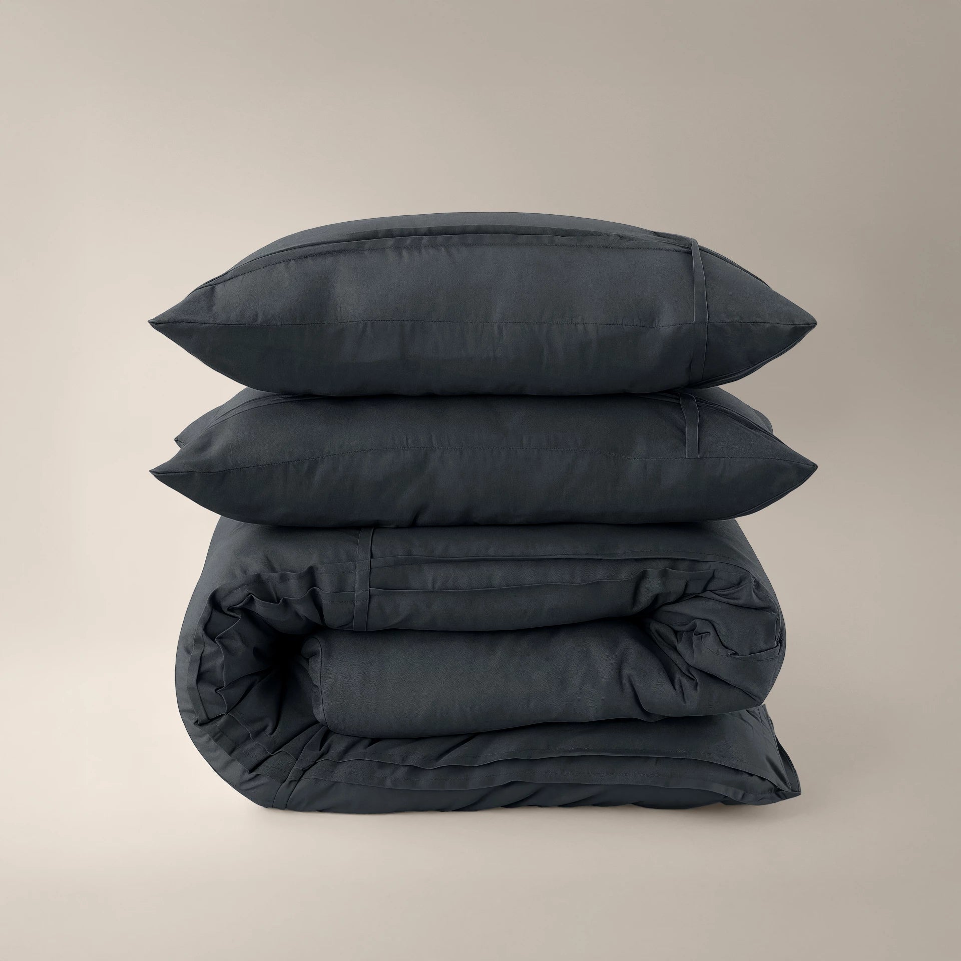 Sleeptime dekbedovertrek Washed Tufted - Antraciet - Microvezel