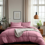 Sleeptime dekbedovertrek Washed Tufted - Oud Roze - Microvezel