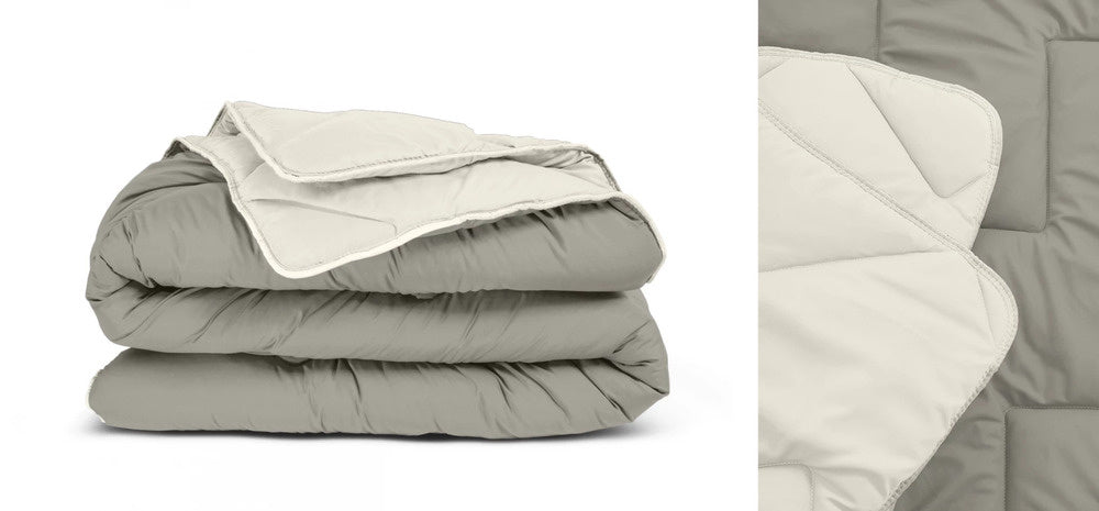 All in one lazy dekbed - Dekbed en overtrek in 1 - Creme/Kaki