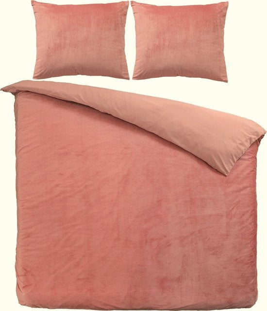 Velvet dekbedovertrek - roze