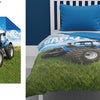 Bedsprei blauwe trekker - 170x210 cm