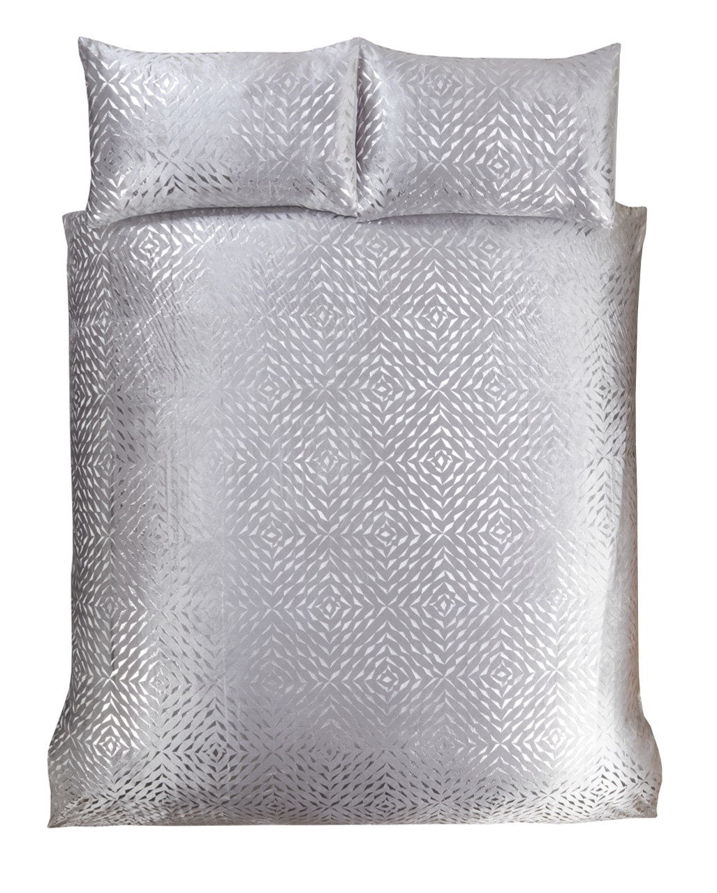 Velvet dekbedovertrek Bellagio grijs