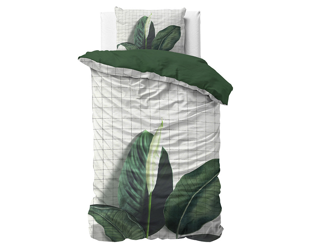 Dreamhouse dekbedovertrek Botanical Wild Nature - Katoensatijn - 1-persoons (140x220 + 60x70cm)