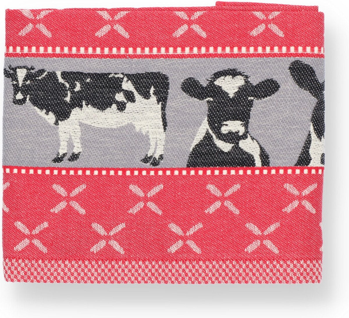 Theedoek Koeien - Rood