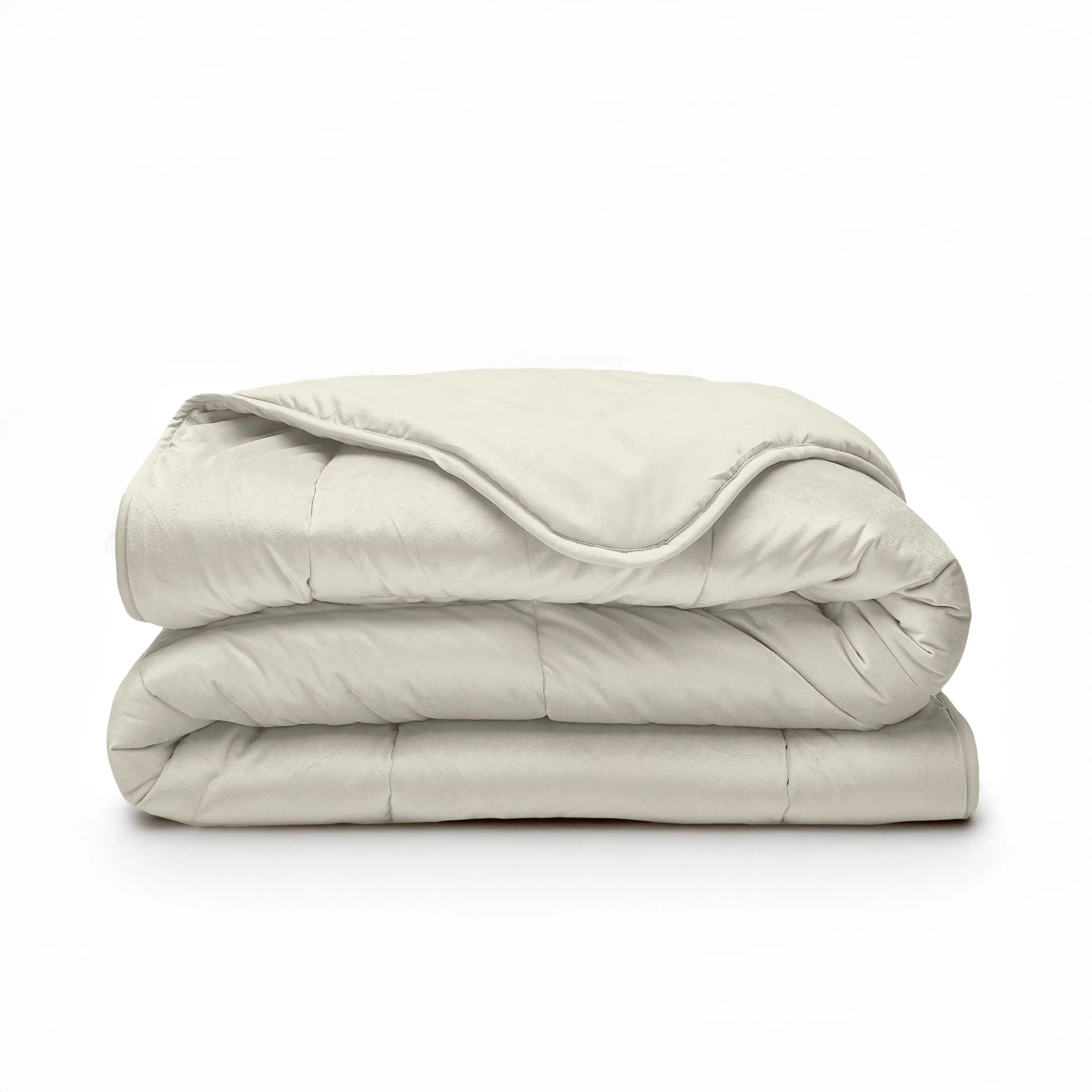 All in one lazy dekbed velvet - Dekbed en overtrek in 1 - Créme