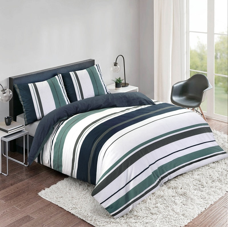 Katoen dekbedovertrek Aveen - 1-persoons (140x220 + 60x70 cm)