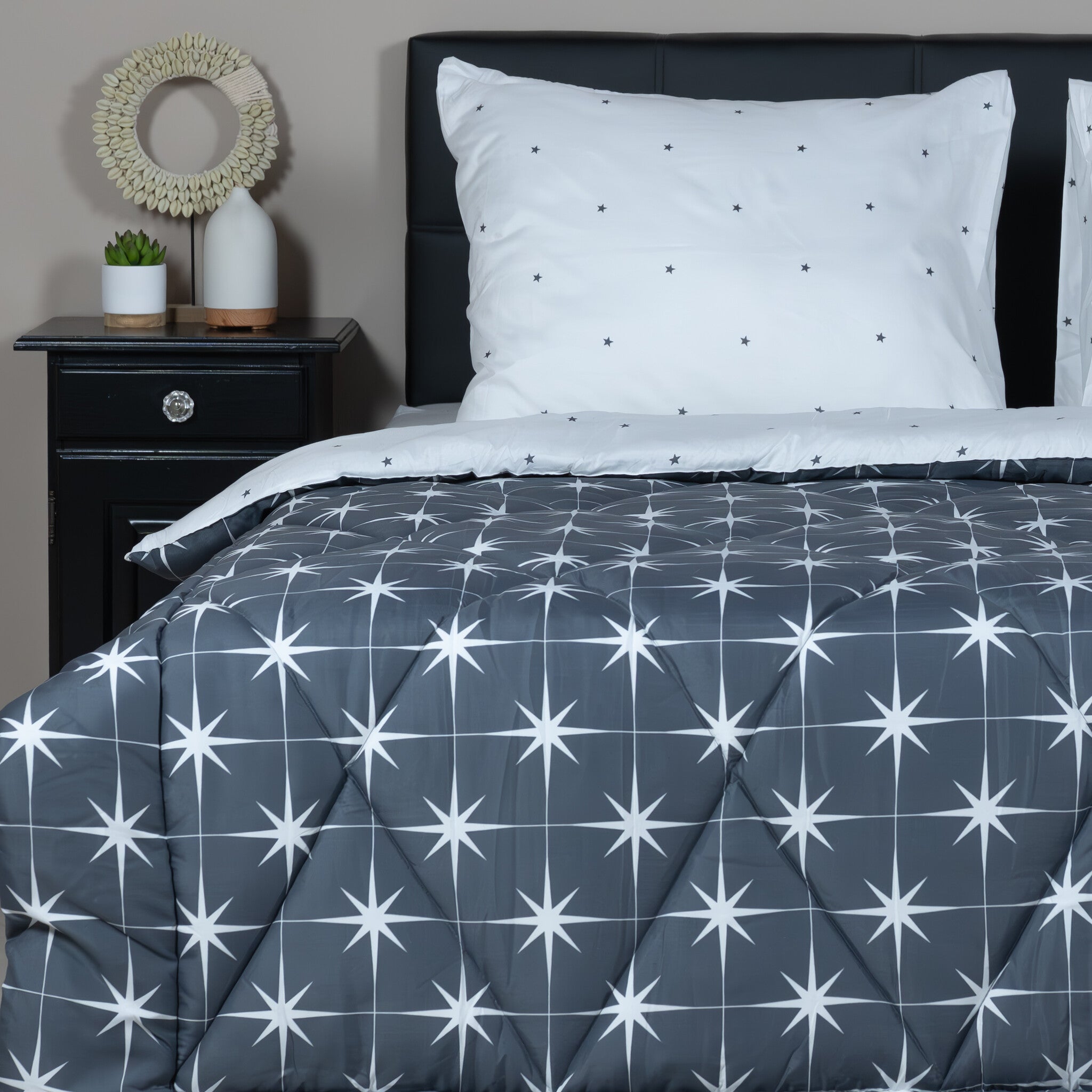 Decoware dekbed zonder overtrek inclusief kussensloop Nothern Stars - blauw - microvezel