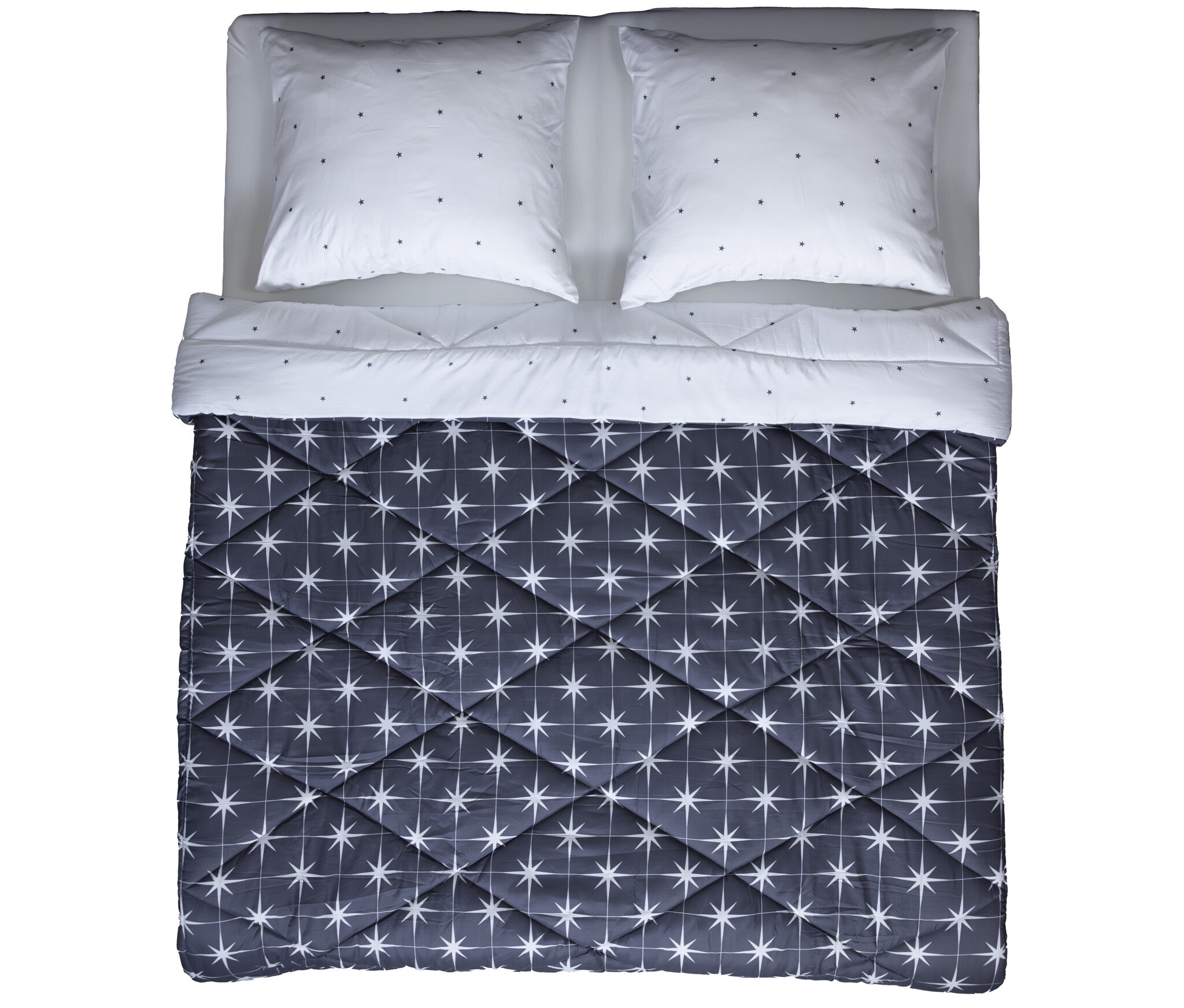 Decoware dekbed zonder overtrek inclusief kussensloop Nothern Stars - blauw - microvezel