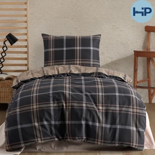 Katoen dekbedovertrek Arbon - 2-persoons (200x220 + 2st 60x70 cm)