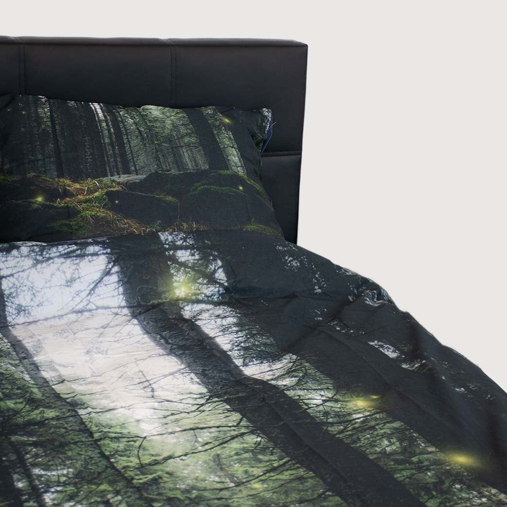 Decoware dekbedovertrek Dark woods - Katoen - Lits-jumeaux (240x220 + 2st 60x70cm)