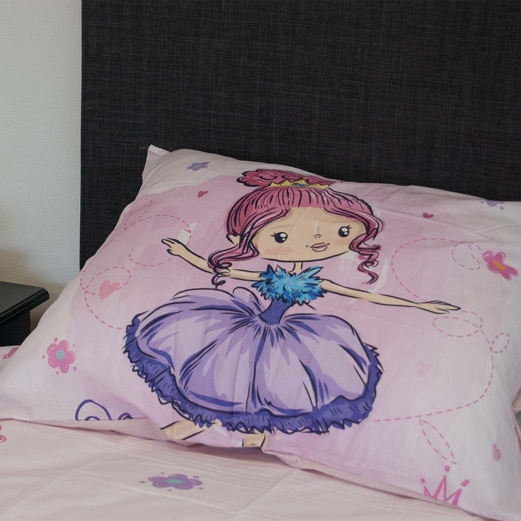 Kinderdekbedovertrek Queen of dance - Katoen - 1-persoons (140x220 + 60x70 cm)