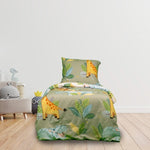Kinderdekbedovertrek Rumble In The Jungle - Katoen - 1-persoons (140x220 + 60x70 cm)